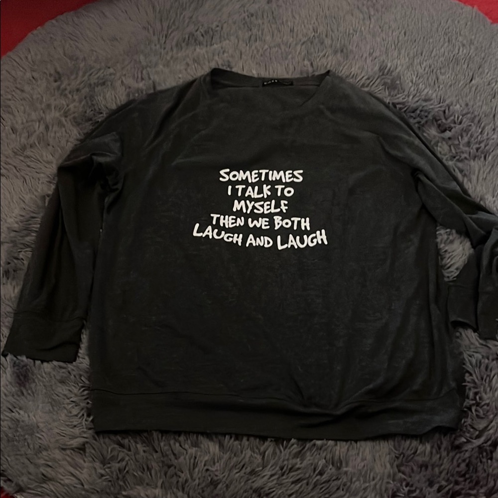 Dark Gray Graphic Sweatshirt
